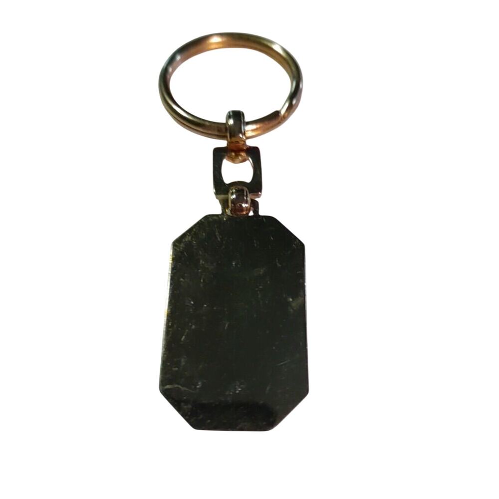 Monogram Sam Keychain Gold Tone. - Picture 4 of 5